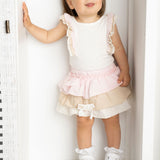 Ava Frill Top & Skirt Set