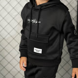 Noah Elevated Pocket Hoodie - Black