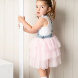 Brooke Pinafore Tutu - Blue/Pink