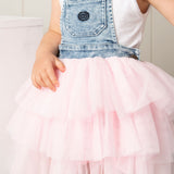 Brooke Pinafore Tutu - Blue/Pink