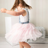 Brooke Pinafore Tutu - Blue/Pink