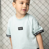 Jet Detailed Sleeve Tee - Sea Foam