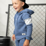 Finn Detailed Sleeve Hoodie - Dusk