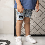 Rhodes Detailed Denim Shorts - Blue