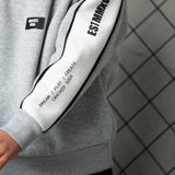 Carter Detailed Crew - Grey/White