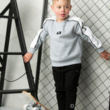 Carter Detailed Crew - Grey/White