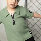 Flint Textured Polo - Olive