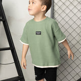 Flint Textured Tee - Olive