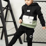 Flint Pocket Hoodie - Black/Olive