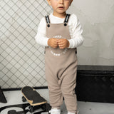 Theodore Quilted Overall Set - Truffle