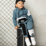 Jet Detailed Pocket Hoodie - Teal