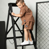 Dash Linen Shirt & Shorts Set
