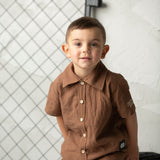 Dash Linen Shirt & Shorts Set