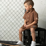 Dash Linen Shirt & Shorts Set