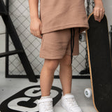 Dash Waffle Shorts - Mocha