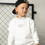 Theodore Detailed Neck Crew - White