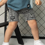 Rhodes Detailed Denim Shorts - Ash