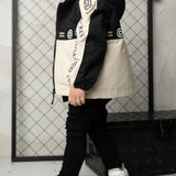 Elijah Hooded Jacket - Pebble/Black