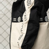 Elijah Hooded Jacket - Pebble/Black