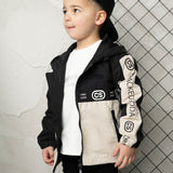 Elijah Hooded Jacket - Pebble/Black