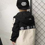Elijah Hooded Jacket - Pebble/Black