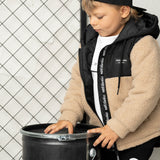 Theodore Textured Puff Jacket - Black/Truffle