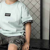 Jet Detailed Sleeve Tee - Sea Foam