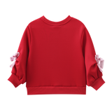 Scarlett Cherry Bow Crew & Pink Legging Set