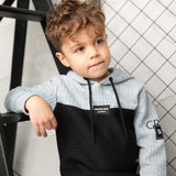 Ashton Essential Textured Hoodie - Grey/Black