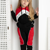 Harlow Detailed Trackpant - Black & Red