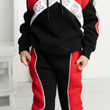 Harlow Detailed Trackpant - Black & Red