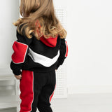 Harlow Detailed Trackpant - Black & Red