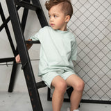Huck Detailed Tee - Pale Aqua
