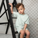 Huck Detailed Tee - Pale Aqua