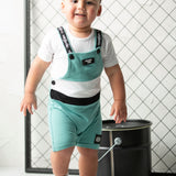 Huck Detailed Overall Set - Wasabi