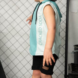Huck Hooded Tank - Wasabi/Pale Aqua
