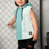 Huck Hooded Tank - Wasabi/Pale Aqua