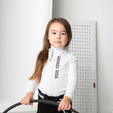Jewel Ribbed Detail Long Sleeve - White