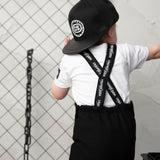 Luca Waffle Overal Set - Black