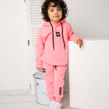 Mila CS Detailed Hoodie - Bright Pink