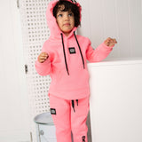 Mila CS Detailed Hoodie - Bright Pink