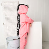 Mila CS Detailed Hoodie - Bright Pink