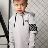 River Detailed Hoodie - Cloud