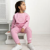 Savannah Embossed Detail Crew - Pink