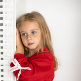 Scarlett Bow Crew & Pant Set - Cherry