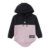 Harlan Detailed Hoodie - Black/Grape