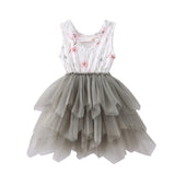 Alexis Shredded Tutu - Cream/Sage