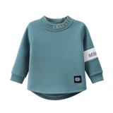 Charlie Detailed Long Sleeve Crew - Fern