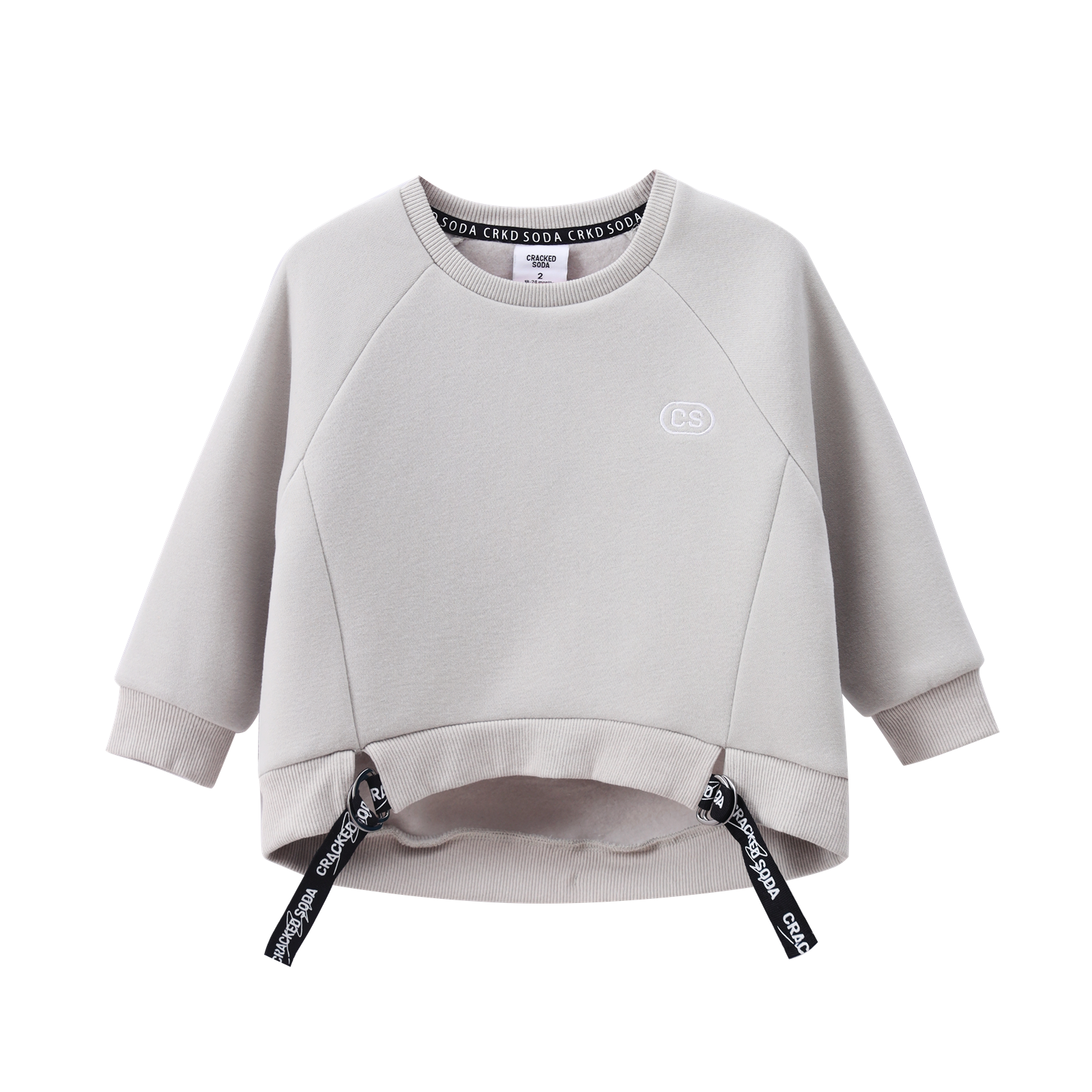 Havana Detailed Strap Crew - Oat-Clothing-Cracked Soda