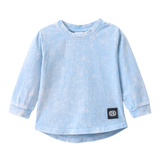 Ash Detailed L/S Tee - Ice Blue